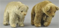 LOT OF TWO MOHAIR BEARS "ON ALL FOURS"