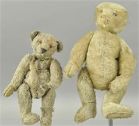 TWO EARLY TEDDIES WITH DISTINCT CHARACTER