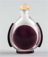 Chinese Purple Peking Glass Snuff Bottle