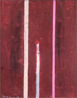 BARNETT NEWMAN US 1905-1970 Oil on Canvas Abstract