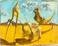 SALVADOR DALI Spanish 1904-1989 Oil Surrealism