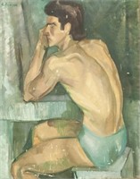 ALEXANDER DEYNEKA Russian 1899-1969 Oil on Canvas