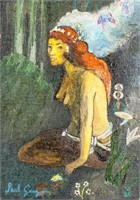 PAUL GAUGUIN French 1848-1903 Woman OOB