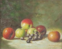 G. Clouet French Oil on Canvas Still Fruits