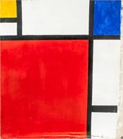 PIET MONDRIAN French/Dutch 1872-1944 OOC Abstract