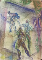 LE CORBUSIER Swiss 1887-1965 Pastel on Paper