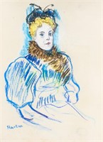 HENRI DE TOULOUSE-LAUTREC French 1864-1901 Pastel