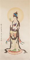 ZHANG DAQIAN Chinese 1899-1983 Watercolor Guanyin