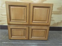 SANDSTONE ROPE UPPER CABINETS X2