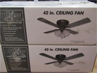 42" NEW-IN-BOX CEILING FANS X2