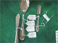4 STERLING SERVING PIECES - 96 GRAMS TOTAL