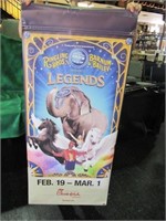 RINGLING BROTHERS CIRCUS POSTER DOUBLE SIDED 24X59