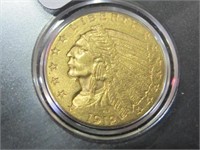 1912 $2.5 GOLD INDIAN