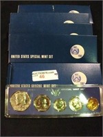 LOT OF 5 SPECIAL MINT SETS 1967 ORIGINAL BOXES