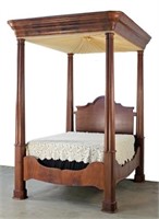 Circa 1850 Quad Post Mahogany Tester Bed