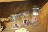 USC GAMECOCKS GLASS CANISTERS