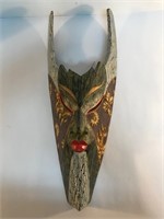 POINTED EARS TALL WOOD MASK 19x8"