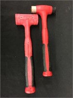 2 Snap-On Rubber Mallets