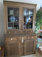 TWO PIECE HUTCH GLASS DOORS