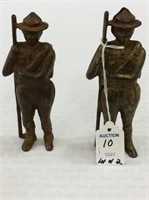 Lot of 2 Boy Scout Design Iron Banks