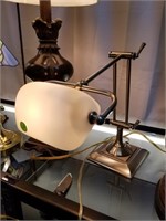 BRASS HINGED TABLE / READING LAMP