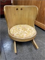 VTG CHILDS ROCKING CHAIR MADE FROM BUCKET