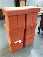 LOT OF 6 COLLAPSIBLE CUBICLES