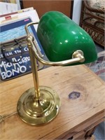 BRASS LIBRARY TABLE LAMP
