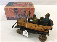 Reproduction Marx Taxi Cab Toy w/ Reproduction