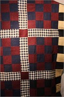 Checkerboard Quilt (Unfinished) - 74 x 78