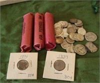 Roosevelt Dimes, Quarters, Indian Head Cents, Misc