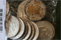 16 Kennedy Silver Half Dollars