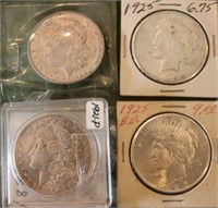 Four Silver Dollars