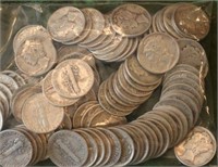 100 Mercury Dimes