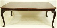 CHIPPENDALE MAHOGANY DINING TABLE