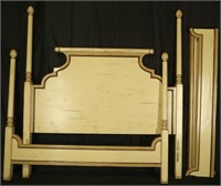 KING SIZE FOUR POSTER PAINTED BED