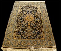 HAND KNOTTED PERSIAN SILK QUM RUG
