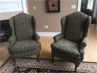 Wing-back Chairs Pair (2 pieces)