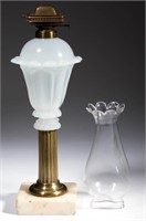 PRESSED TULIP FONT WHALE OIL / FLUID STAND LAMP,