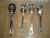 7 Metal Pasta Spoons 1 Lot