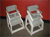 Rubbermaid High Chairs 2 Pcs 1 Lot