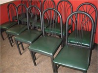 Dining Chairs-Tube Steel-Vinyl 10 Pcs 1 Lot