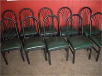 Dining Chairs-Tube Steel-Vinyl 10 Pcs 1 Lot