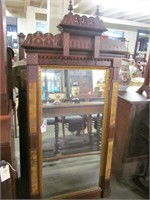 Victorian Walnut Mirror Cir. 1860