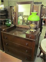 Early 1800 Dresser with Mirror