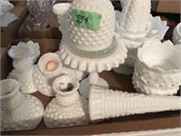 Milk Glass Candle Holders