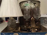 Scons, Table Lamp, & Baskets