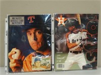 1992 Astros Yearbook & Nolan Ryan Covered Beckett