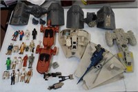 Lot of Vintage Star Wars Figures & Vehicles