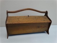 Oak Sewing / Knitting Box